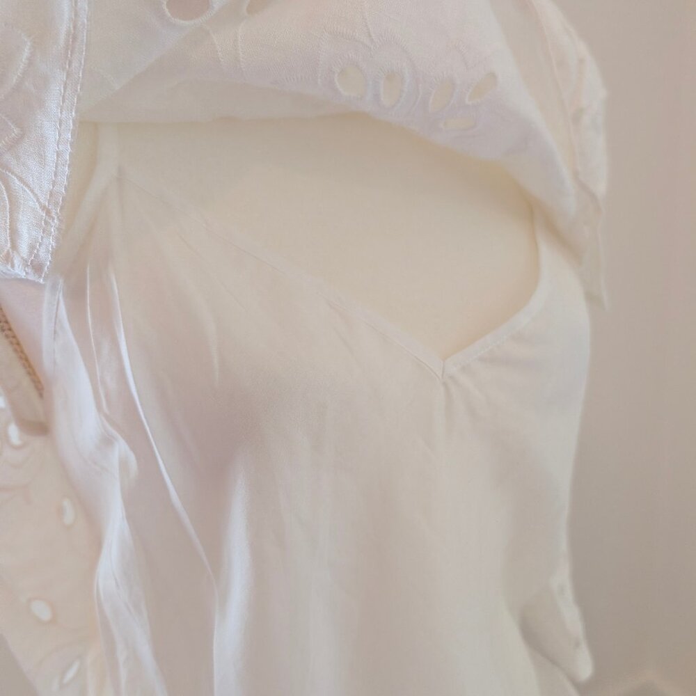 NWT - Rebecca Taylor - Eyelet Blouse, Medium - Picture 3 of 4